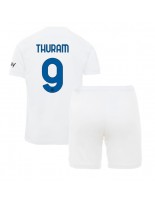 Inter Milan Marcus Thuram #9 Venkovní dres pro děti 2023-24 Krátký Rukáv (+ trenýrky)